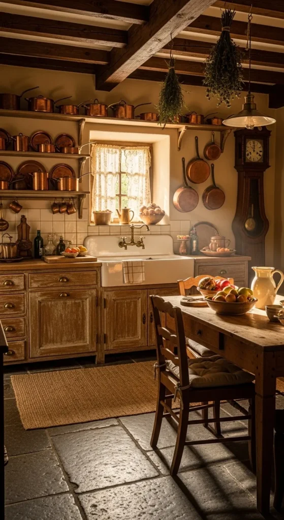 Copper and Brass Accents Kitchen