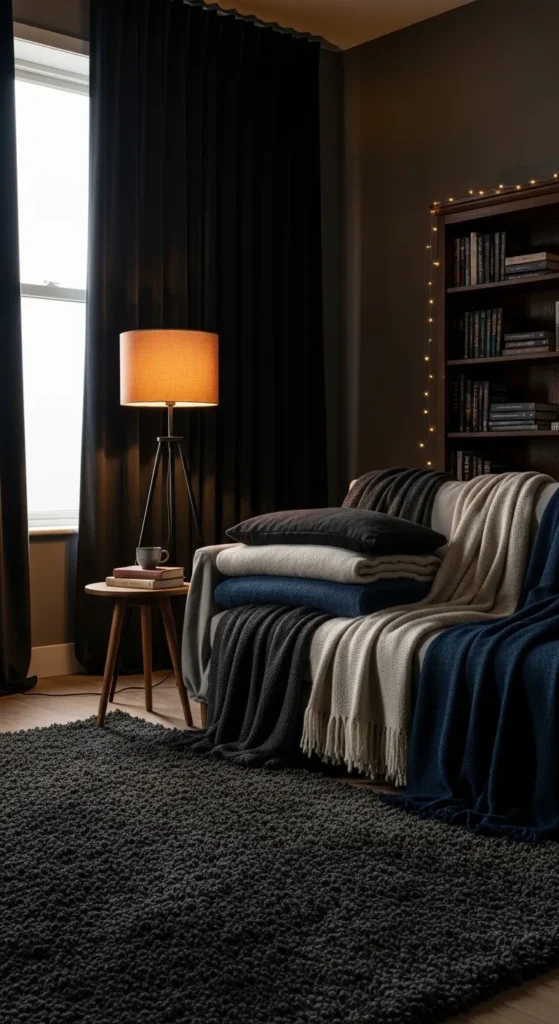 Cozy Dark Textiles