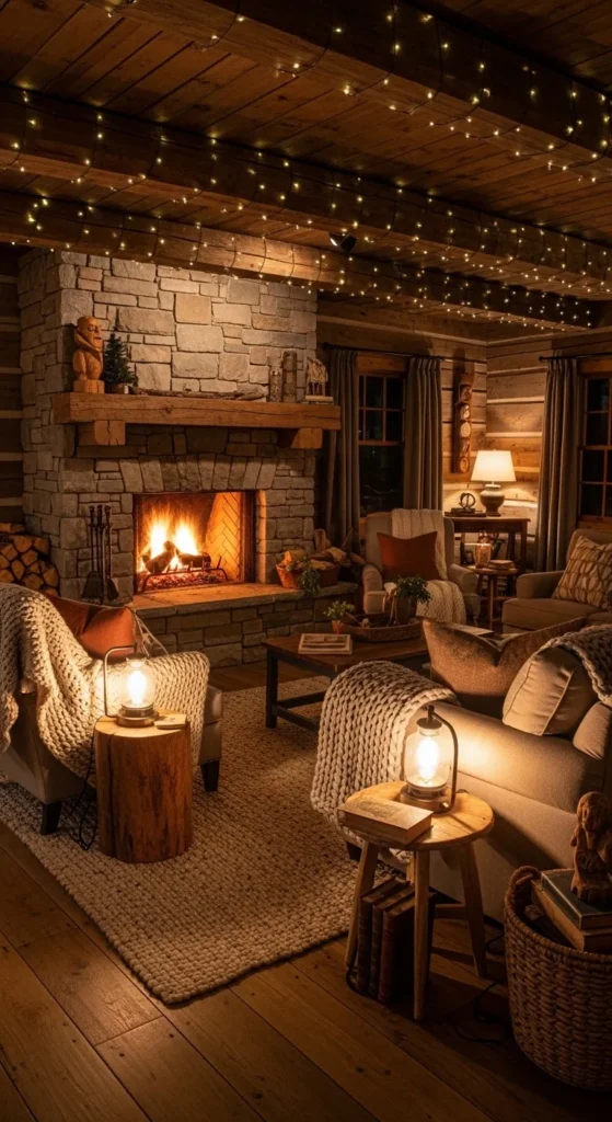 Cozy Fireplace Design