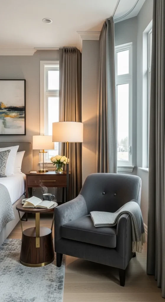 Cozy Seating Corner Bedroom