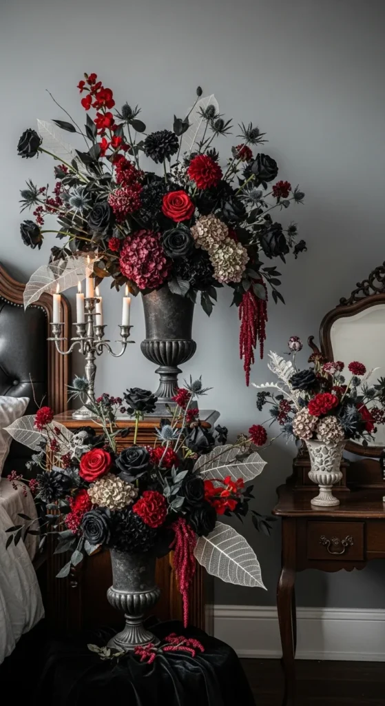 Dark Floral Decorations