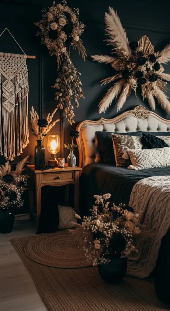 Dark Floral and Nature Elements