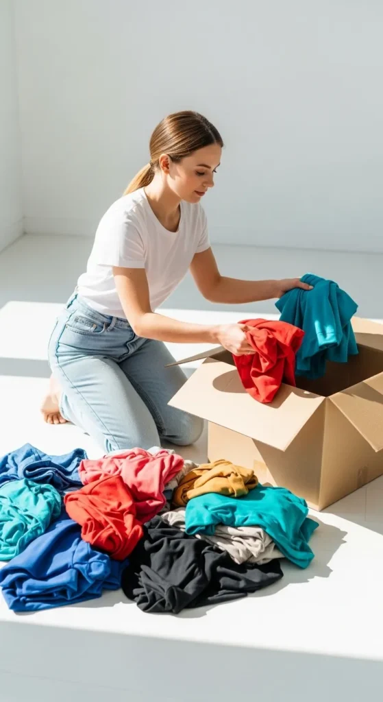 Declutter and Donate Old Clothes