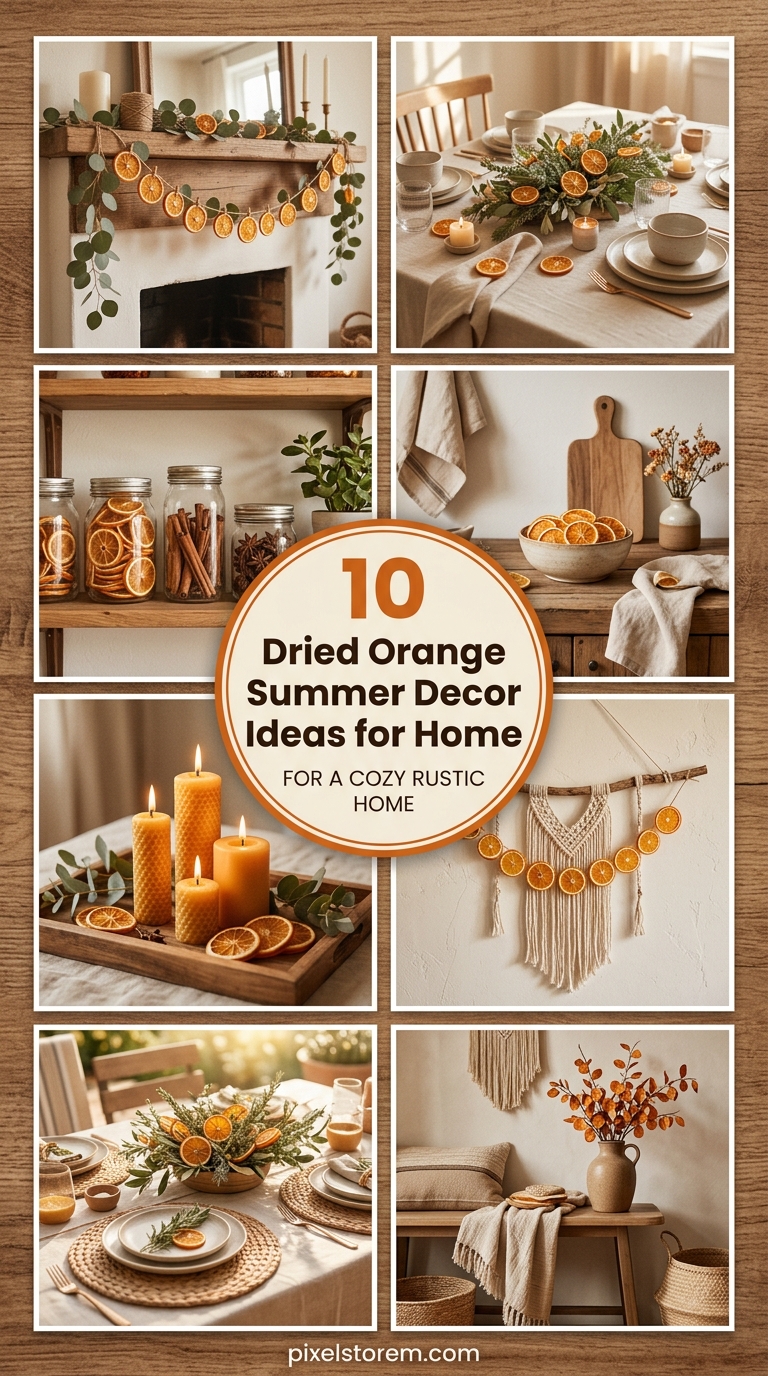 10 Dried Orange Summer Decor Ideas for Home