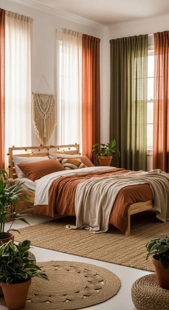 Earthy Tone Linen Curtains