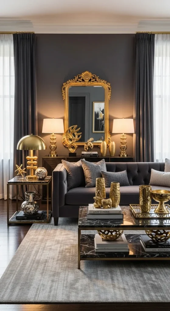 Elegant Gold Accents