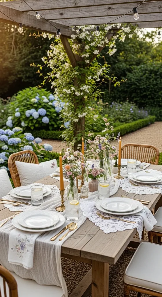 Elegant Outdoor Dining Setup