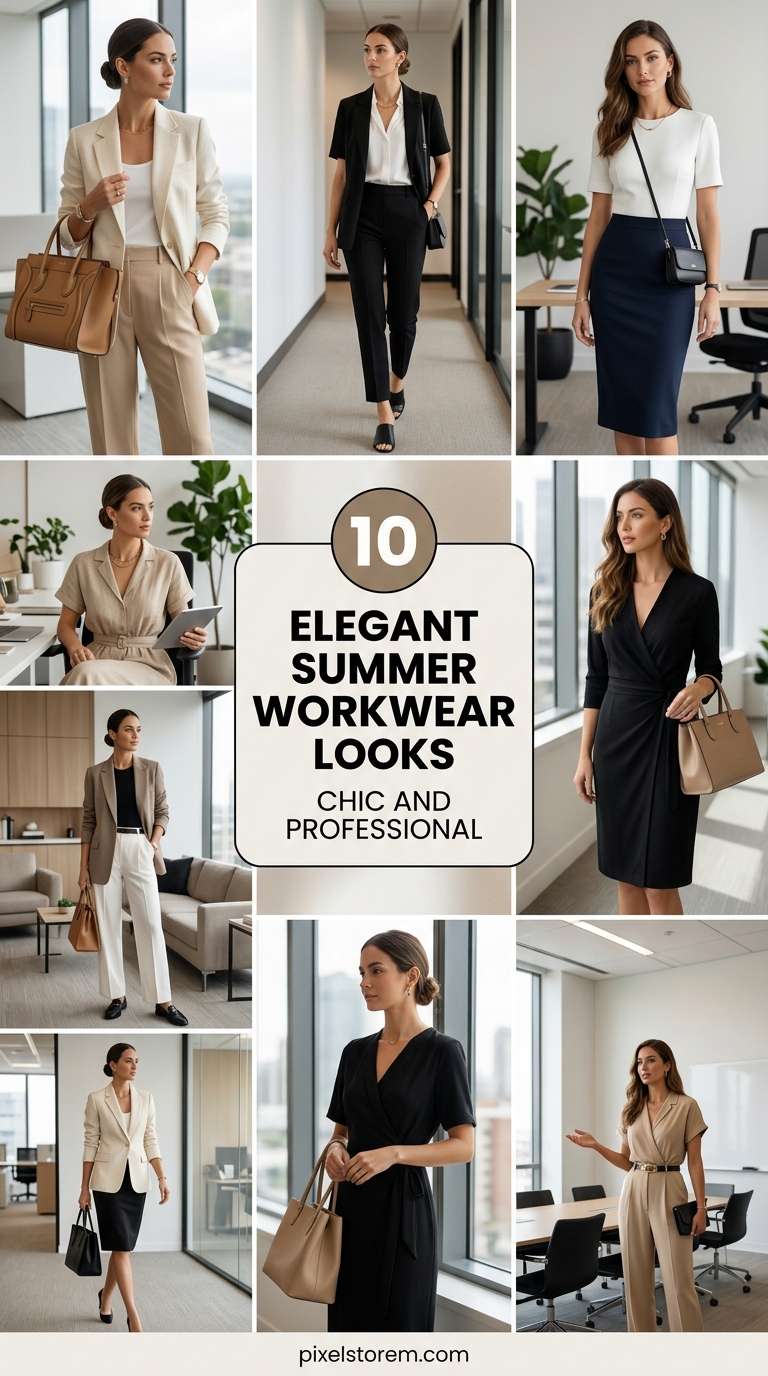 10 Elegant Summer Workwear Looks Chic and Professional