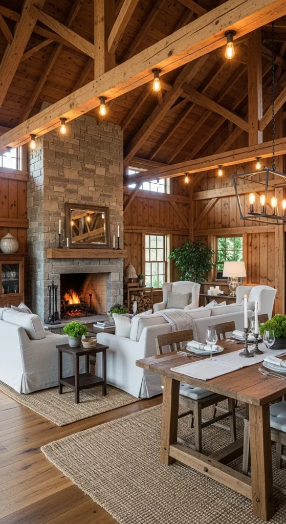 Exposed Wooden Beams