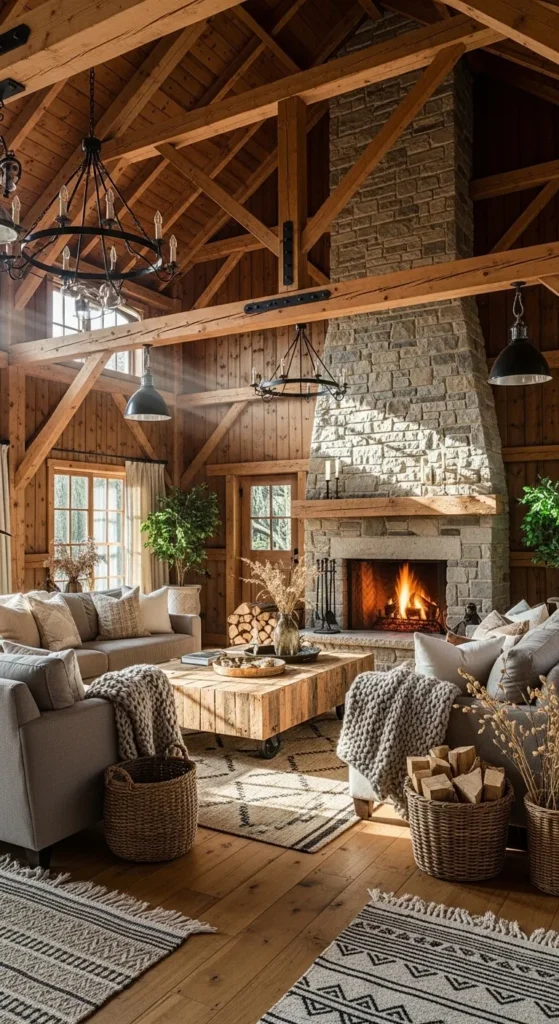 Exposed Wooden Beams