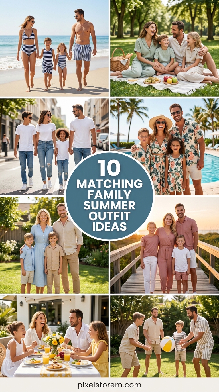 10 Matching Family Summer Outfit Ideas