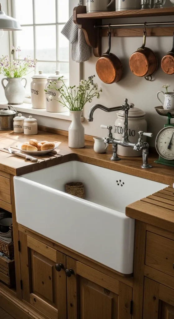 Farmhouse Sink Antique Kitchen