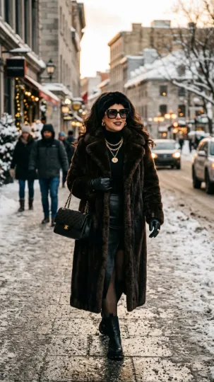 Faux Fur with Sunglasses Combo