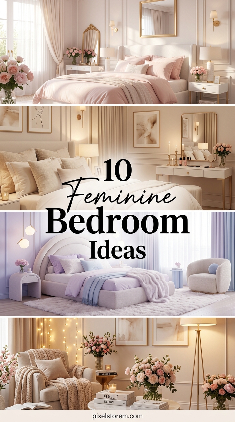 10 Feminine Bedroom Ideas for a Soft, Elegant, and Dreamy Space