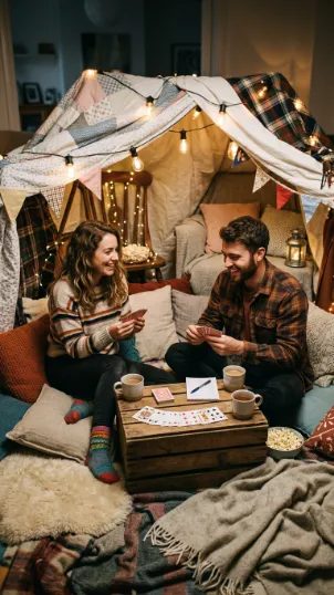Game Night Inside the Fort