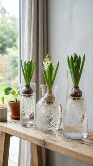 Glass Vase Bulb Display