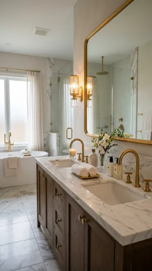 Gold Accents with Marble