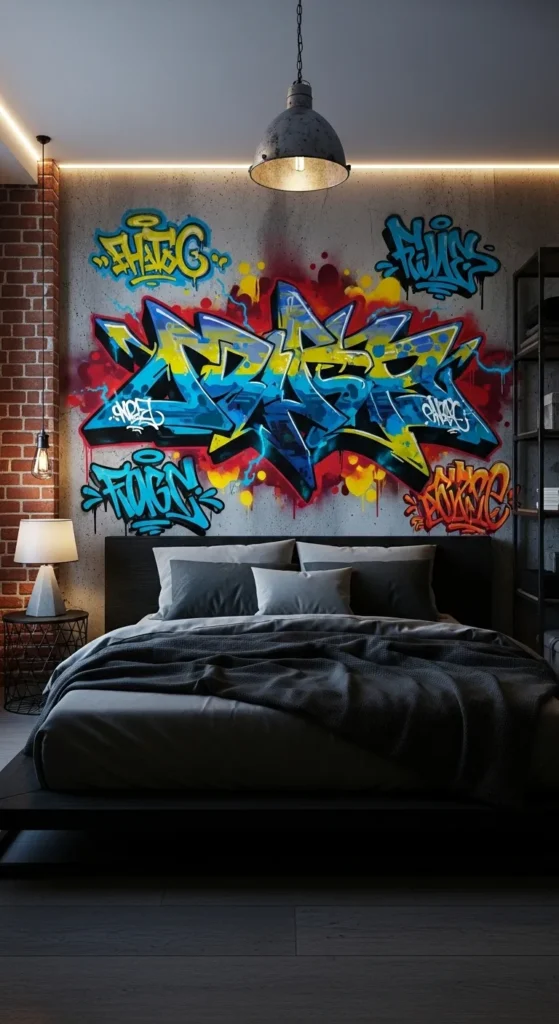 Graffiti Wall Art Bedroom