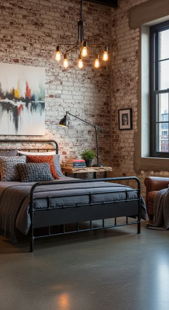 Industrial Street Style Bedroom