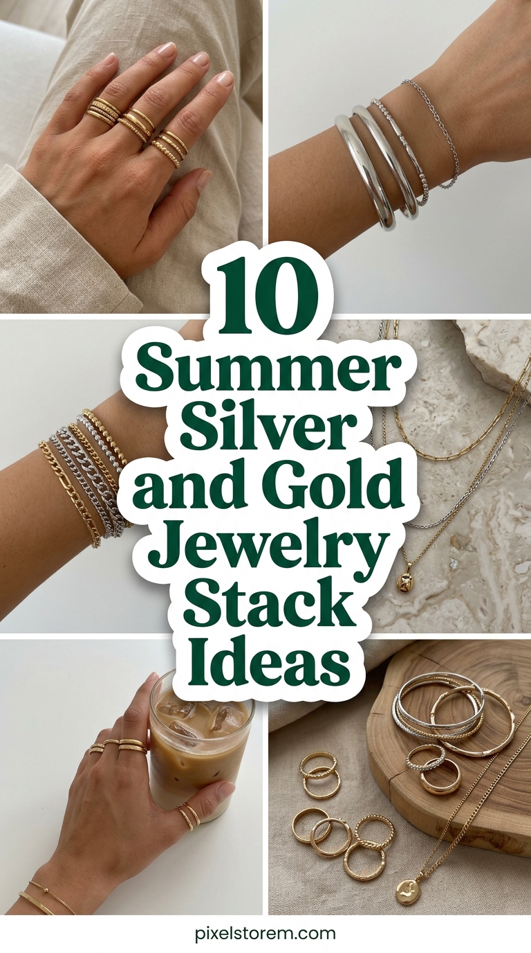10 Summer Silver and Gold Jewelry Stack Ideas for a Chic Layered Look