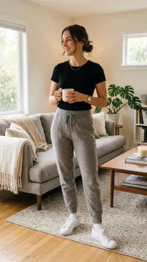 Joggers with Fitted Top