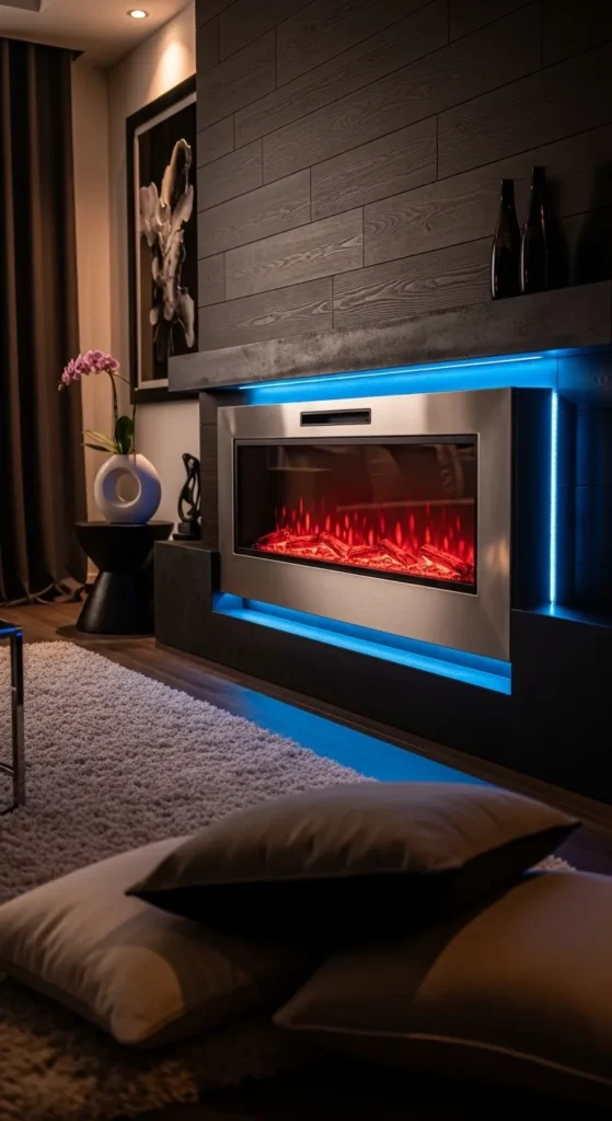 LED Accent Fireplace
