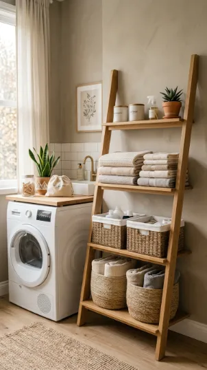 Ladder Shelf Storage