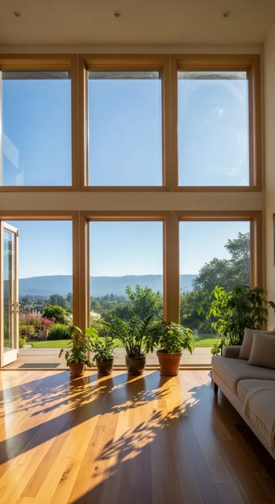 Large Windows for Natural Light 
