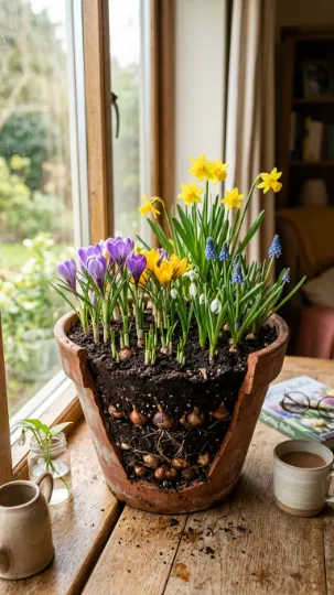 Layered Bulb Planters