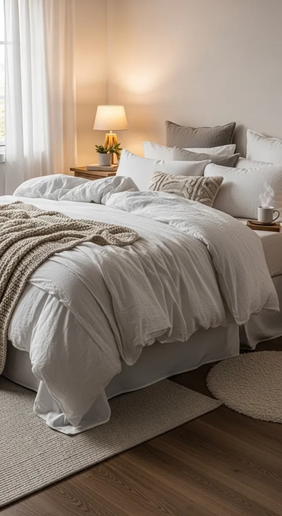 Layered White Bedding