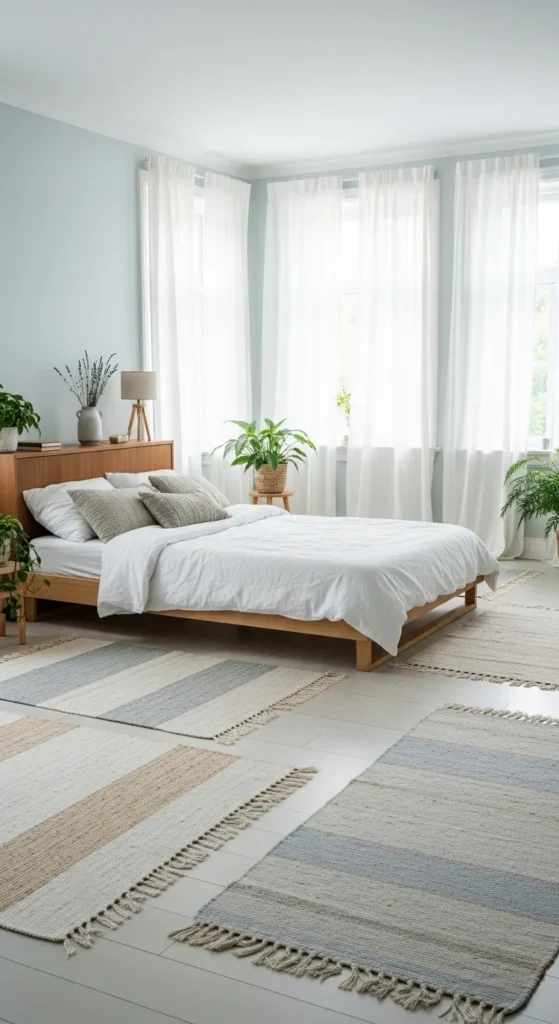 Light Rugs and Floor Mats