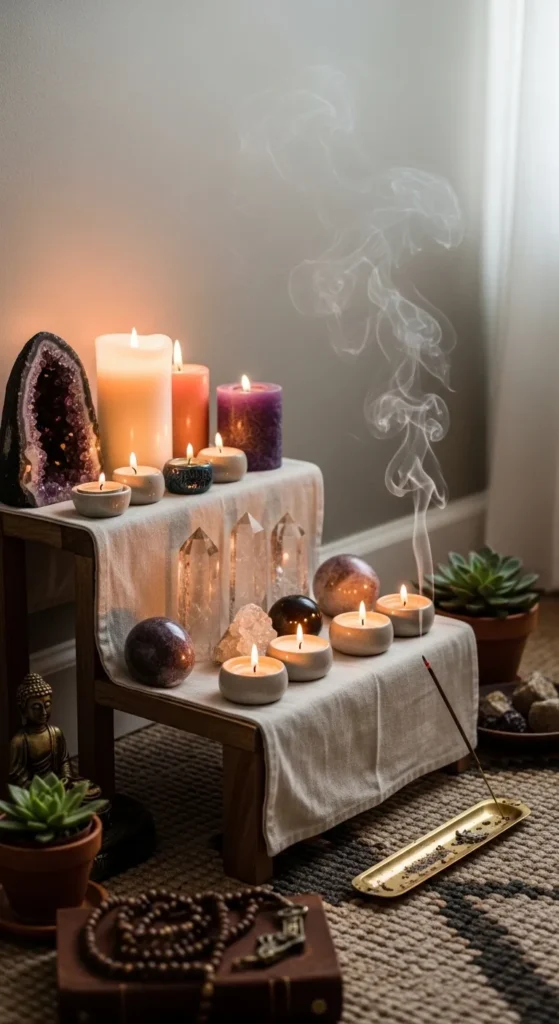 Meditation Corner with Altar Setup