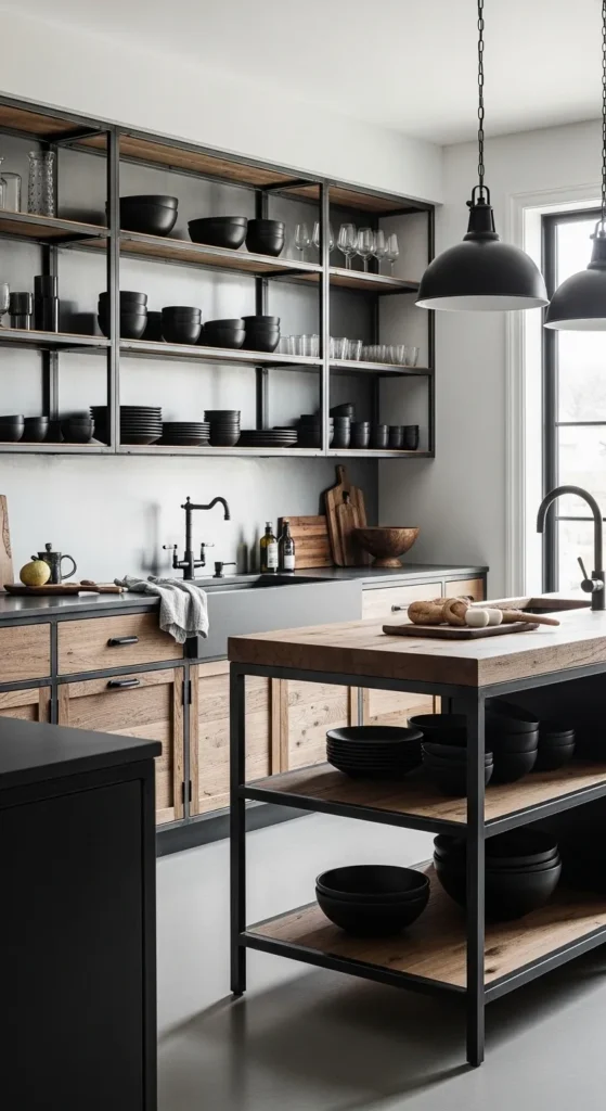 Metal and Wood Combination