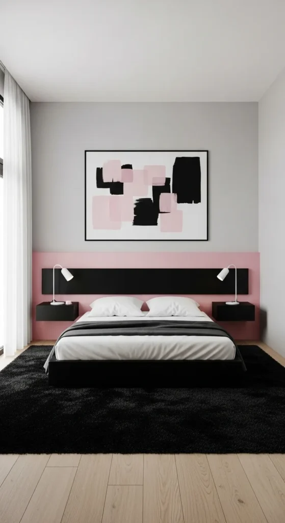 Minimal Pink and Black Palette