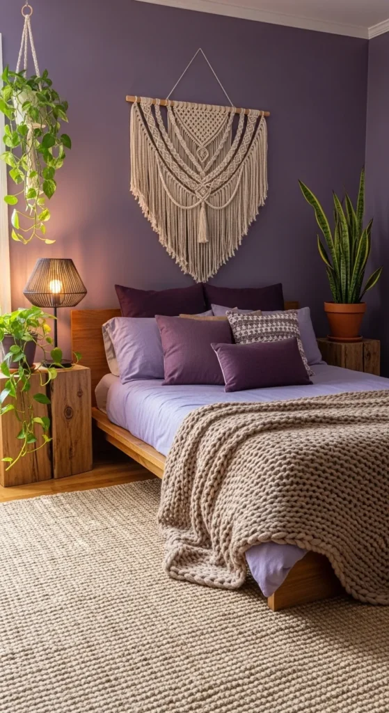 Mix Purple with Natural Elements