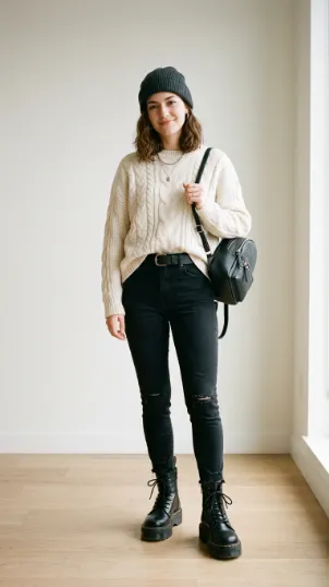 Mix Soft and Edgy Pieces