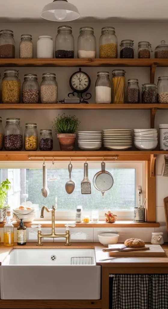 Open Kitchen Shelving