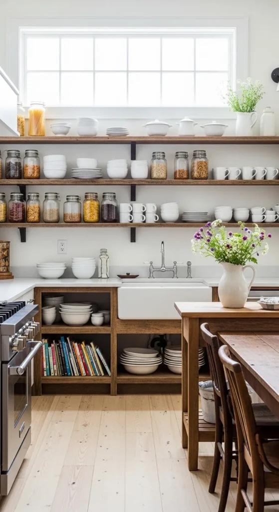 Open Shelving Display