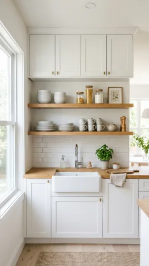 Open Wood Shelving