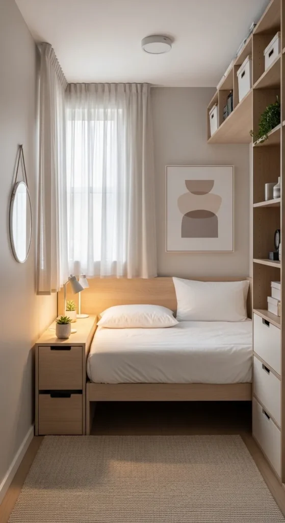 Organized Clean Bedroom