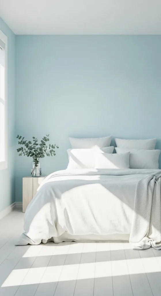 Pale Blue Bedroom