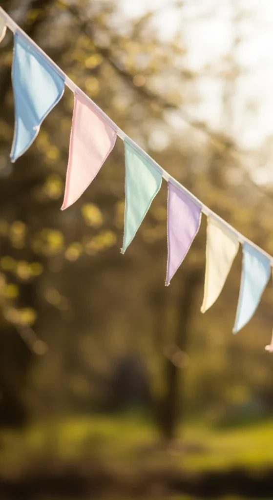 Pastel Garden Flags