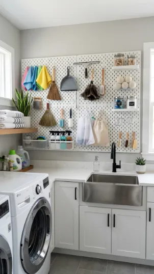 Pegboard Wall Organizer