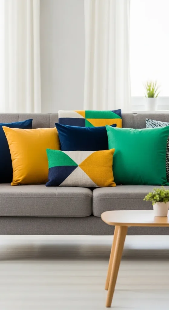 Pop of Color with Cushions