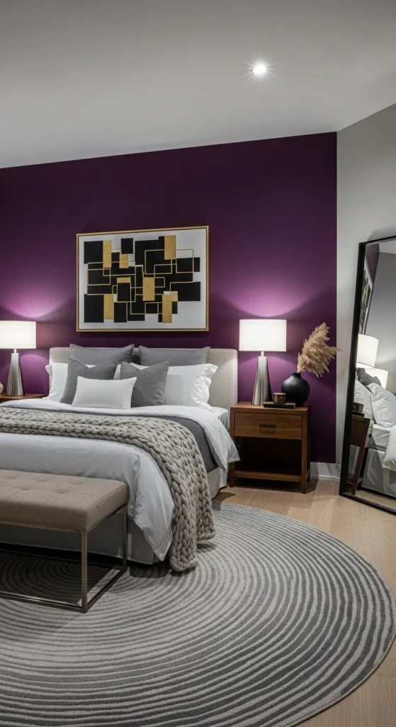 Purple Accent Wall