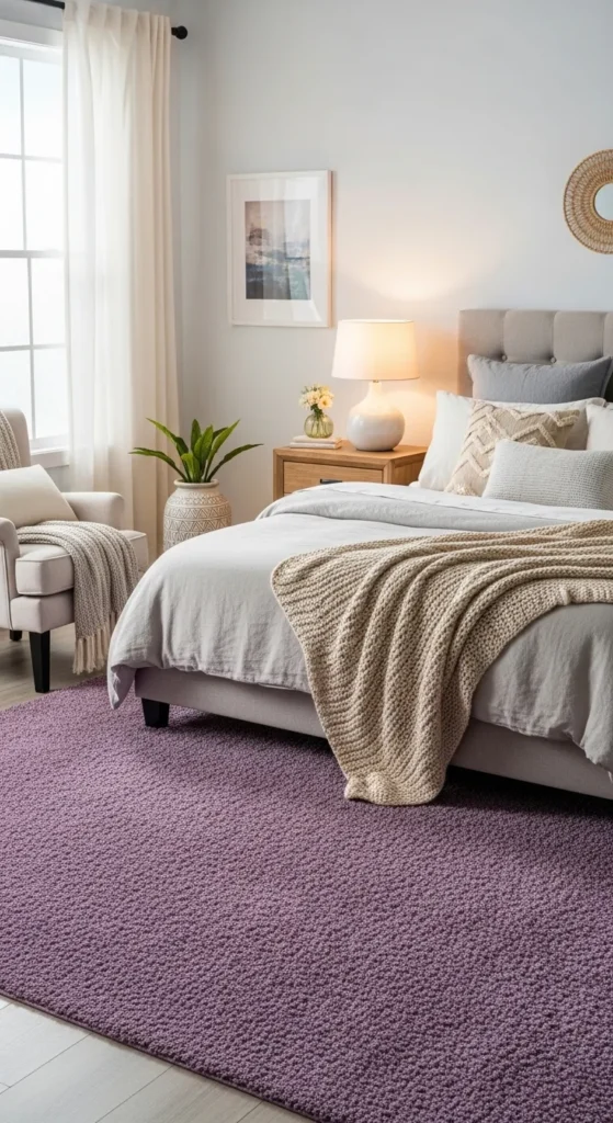 Purple Rug for Warmth