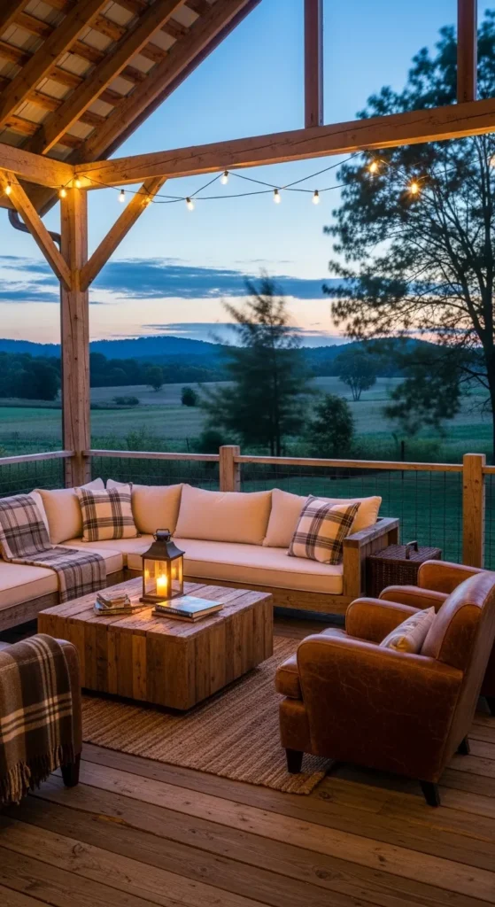 Rustic Outdoor Living Area