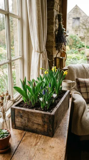 Rustic Wooden Planters