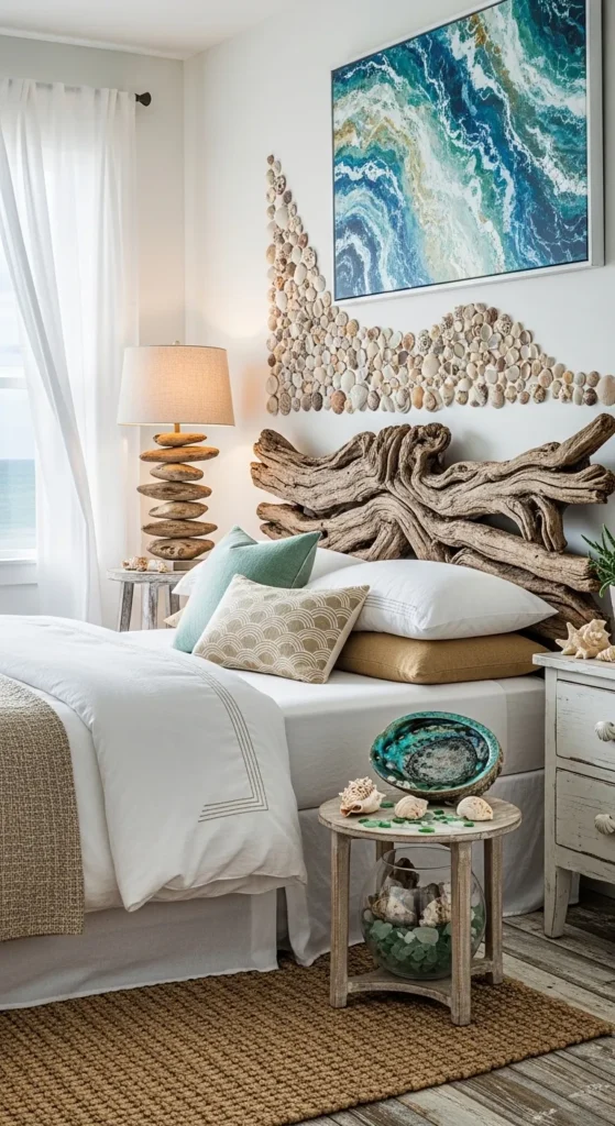 Seashell and Driftwood Decor