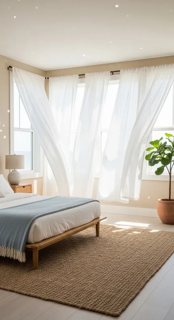 Sheer Curtains for Ocean Breeze Vibes